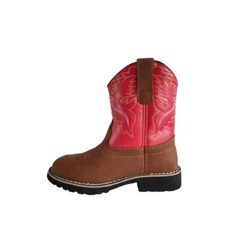 Waterproof Embroidery Cowboy Boots for Kids